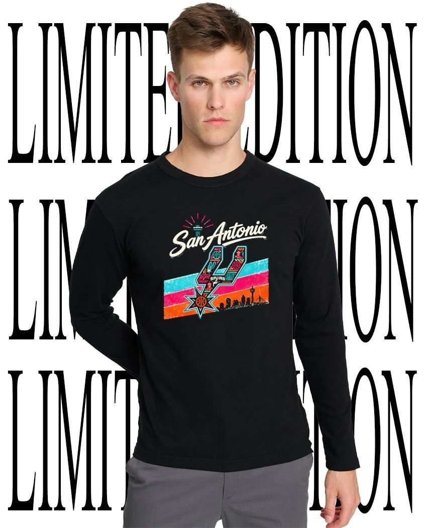San Antonio Spurs Basketball skyline vintage shirt