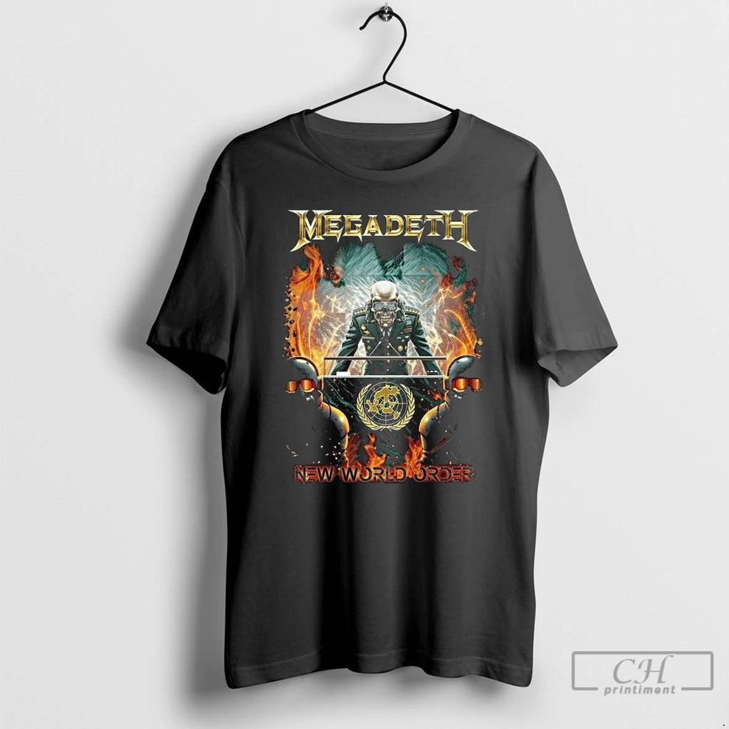 Classic Megadeth New World Order Long Sleve T Shirts