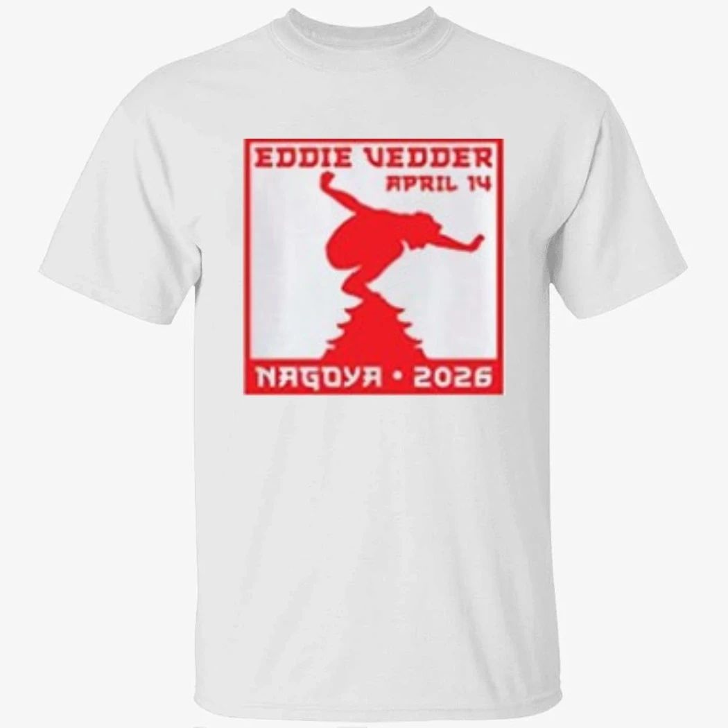 Eddie Vedder 14 2026 Show Merch Nagoya Japan Concert Shirt