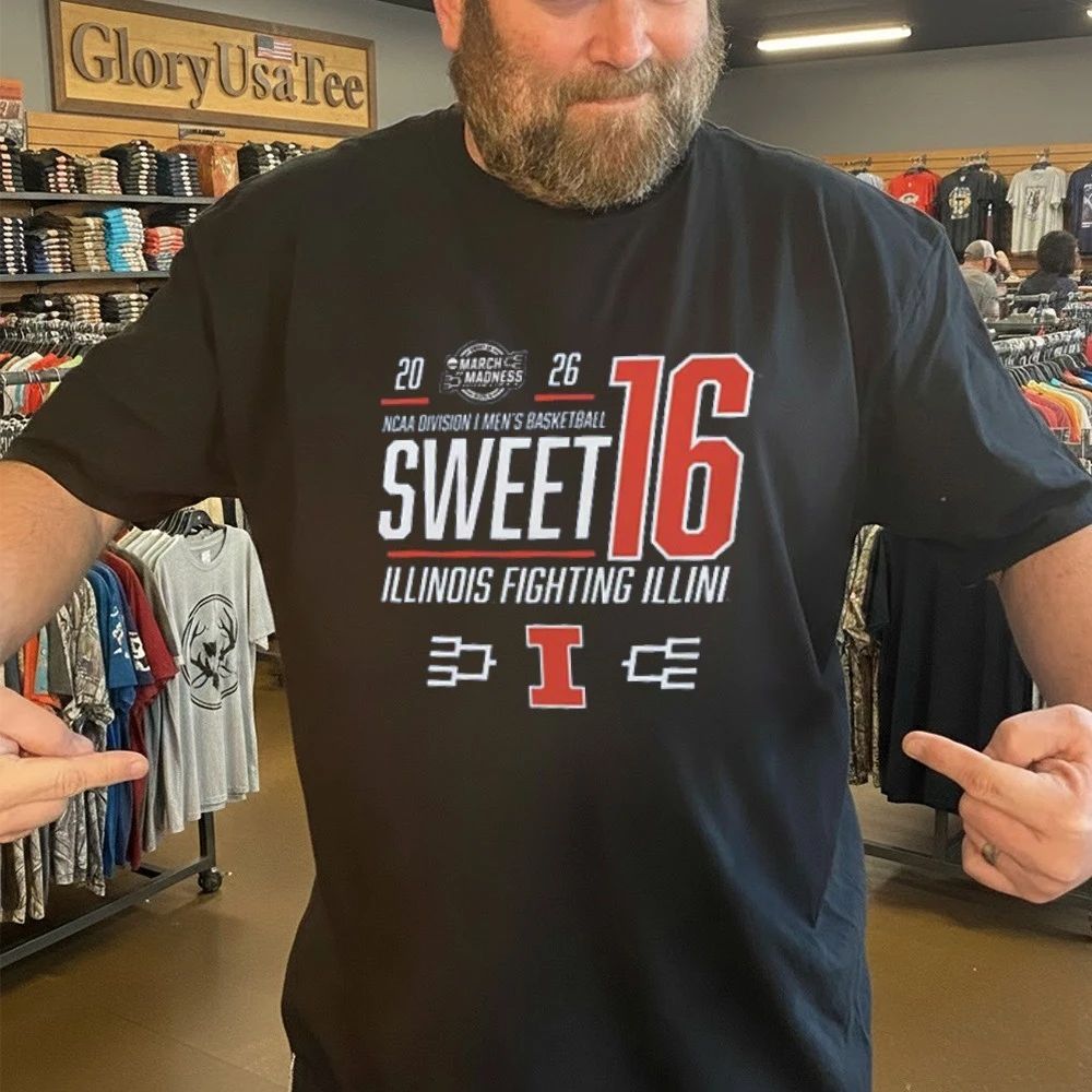 Illinois Fighting Illini 2026 NCAA March Madness Sweet 16 Bound Shirt