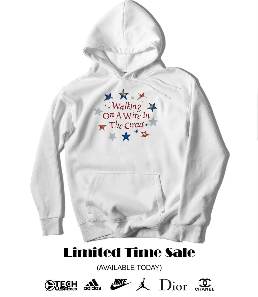 Walking on a wire in The Circus shirt