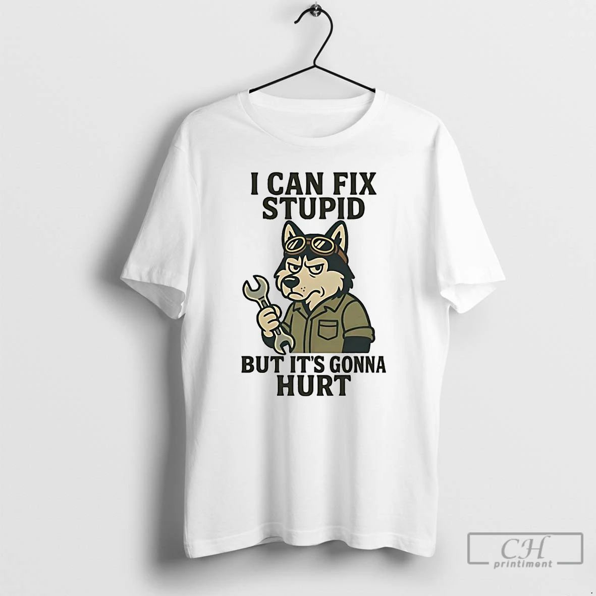 Premium Husky I Can Fix Stupid But Its Gonna Hurt T Shirts