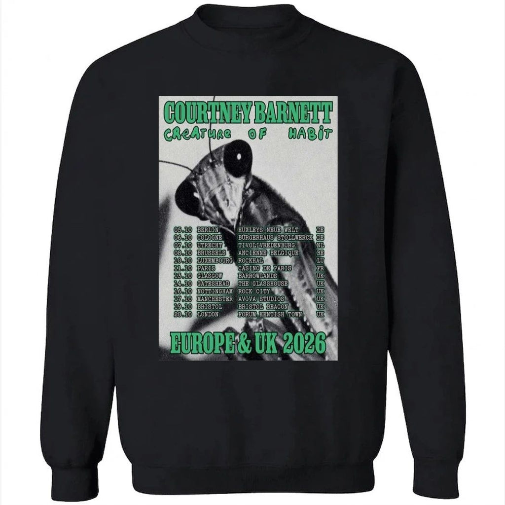Courtney Barnett Europe UK Tour 2026 Poster Shirt