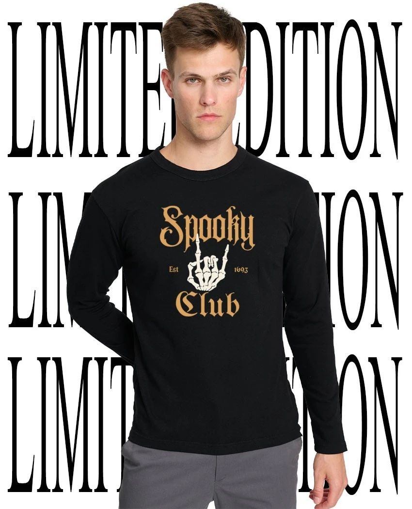 Spooky Club est 1693 skeleton hand shirt