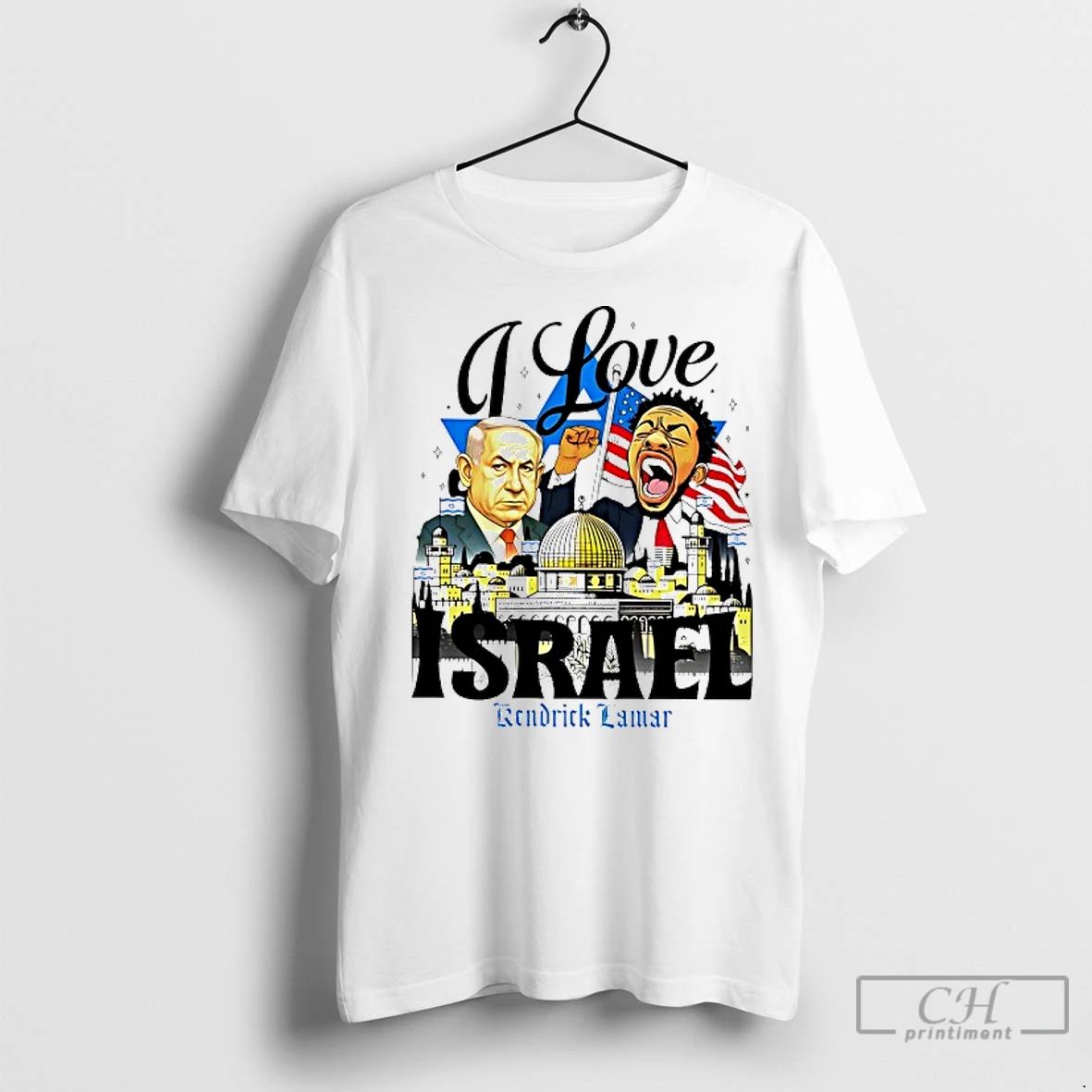 Classic Benjamin Netanyahu And Kendrick Lamar I Love Israel