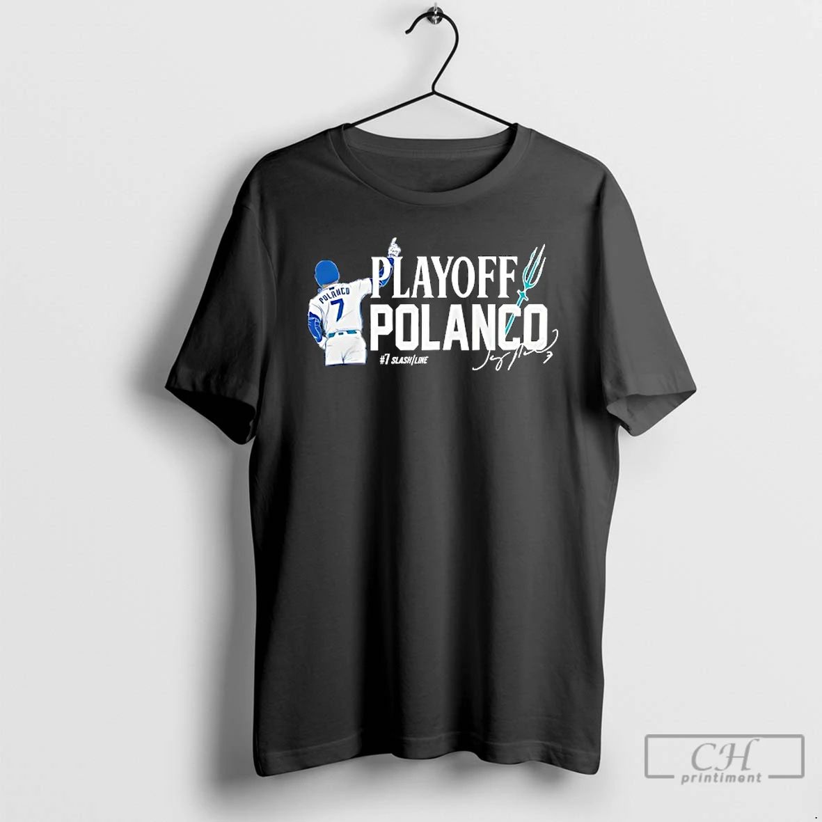Classic Playoff Jorge Polanco Seattle Mariners Signature T Shirts