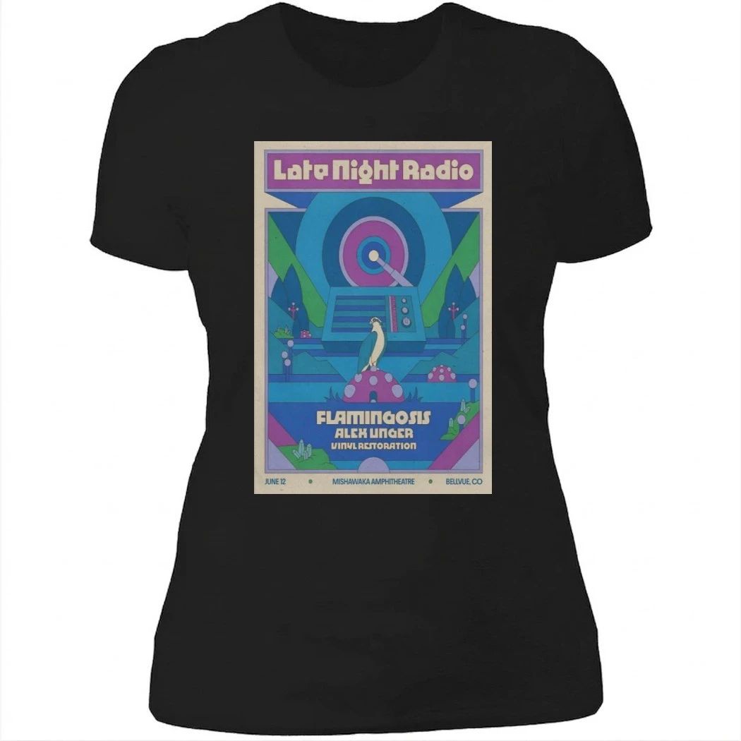 Late Night Radio Mishawaka Amphitheatre Bellvue CO June 12 2026 Poster Shirt