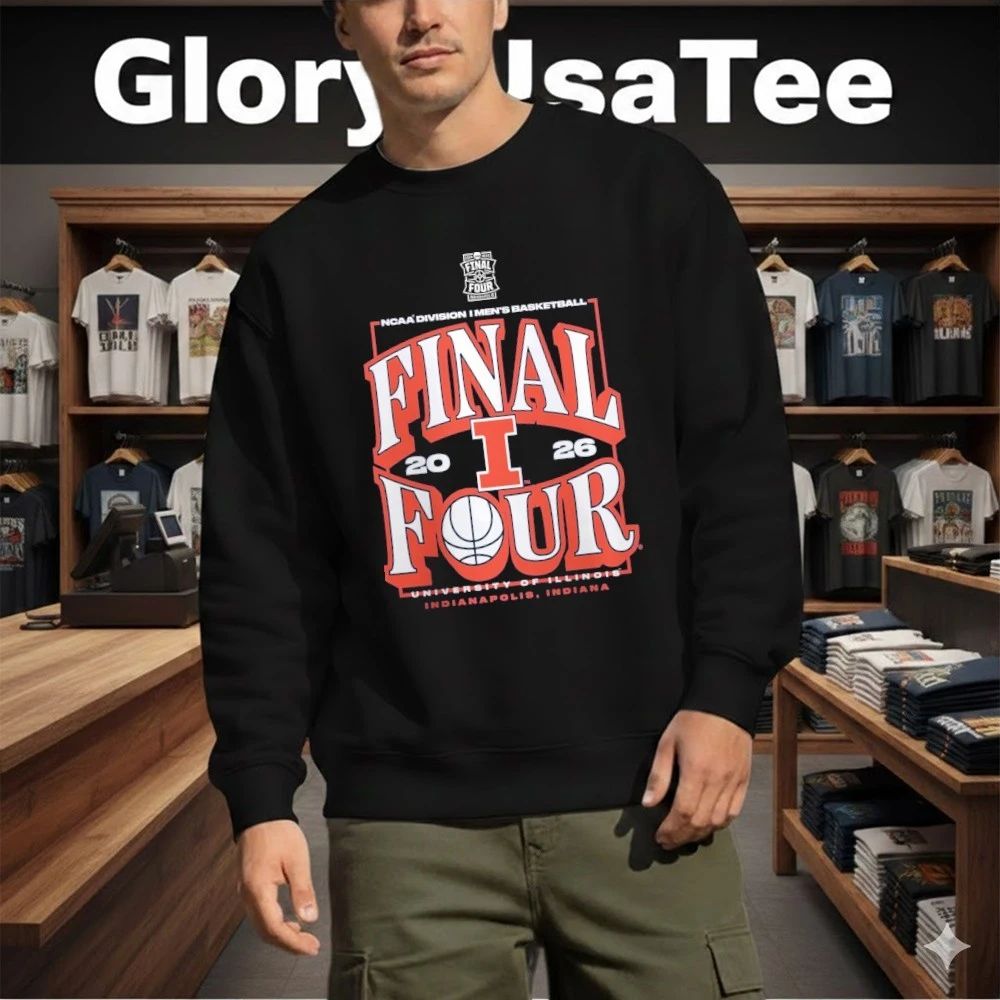 Illinois Fighting Illini 2026 NCAA Division Men’s Basketball Tournament March Madness Final Four T-Shirt