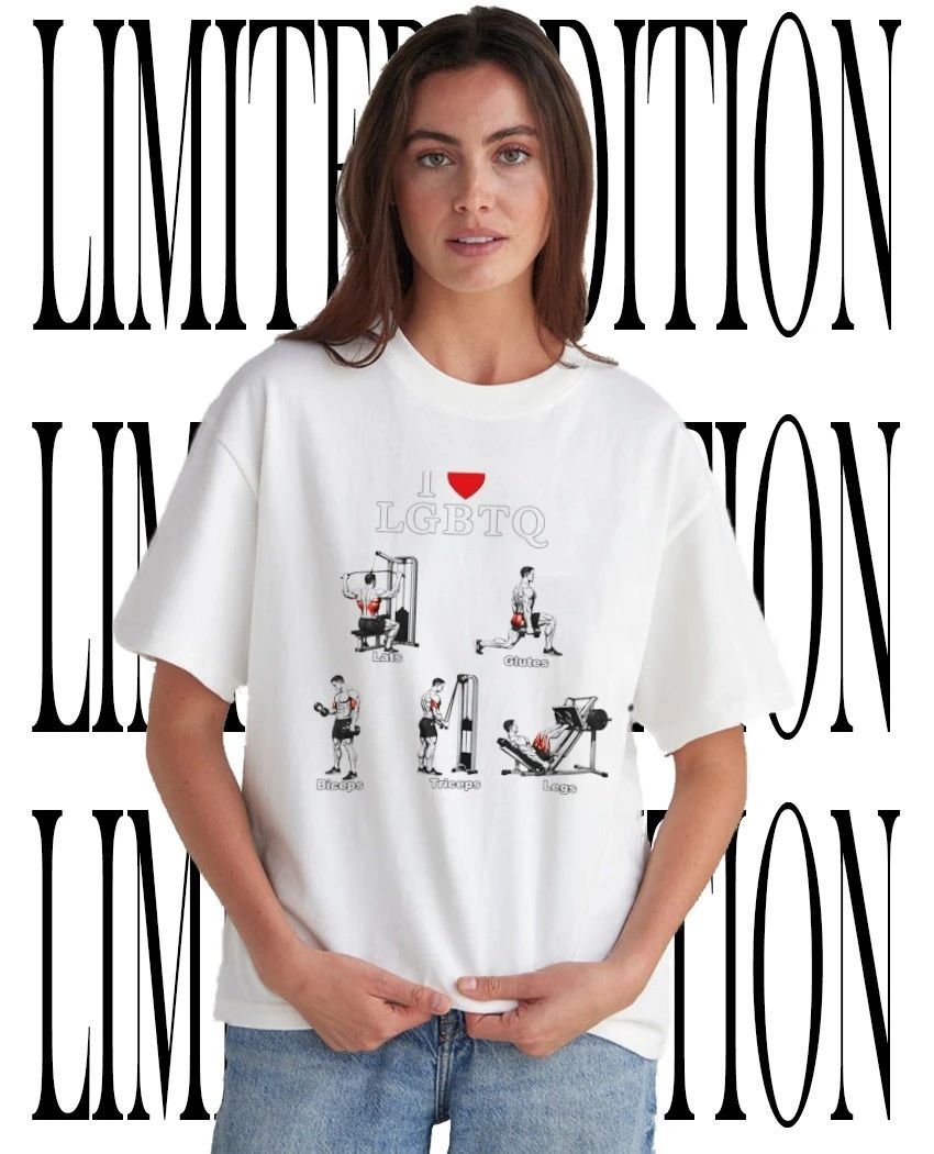I Love LGBTQ Fitness Workout Shirt