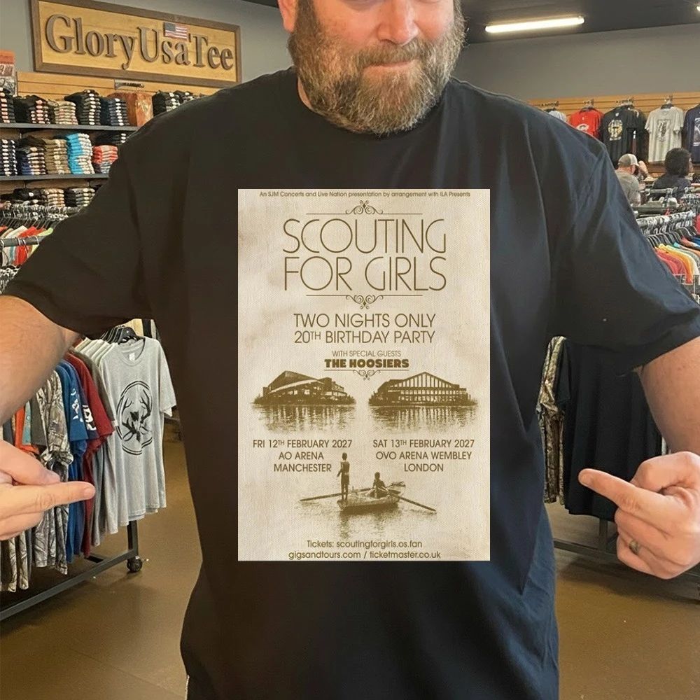Scouting For Girls Tour 2027 Poster New Shirt