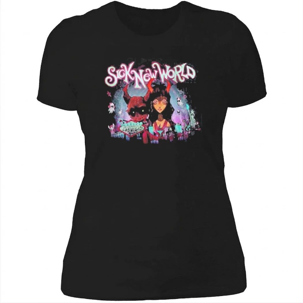 Sick New World Las Vegas 2026 Festival Merch Tee At Las Vegas Festival Grounds On April 25 2026 Red Devil Shirt