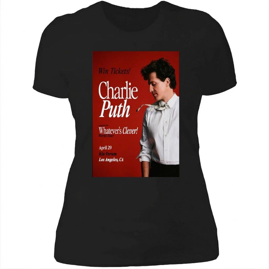 Charlie Puth April 29 2026 in Los Angeles, CA Concert Poster Shirt