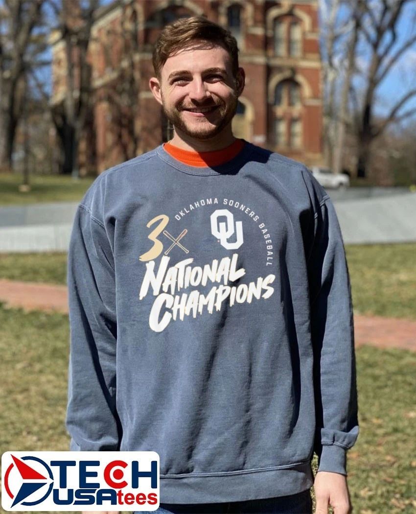 Oklahoma Sooners 2026 NCAA College World Series 3-Time National Champions shirt