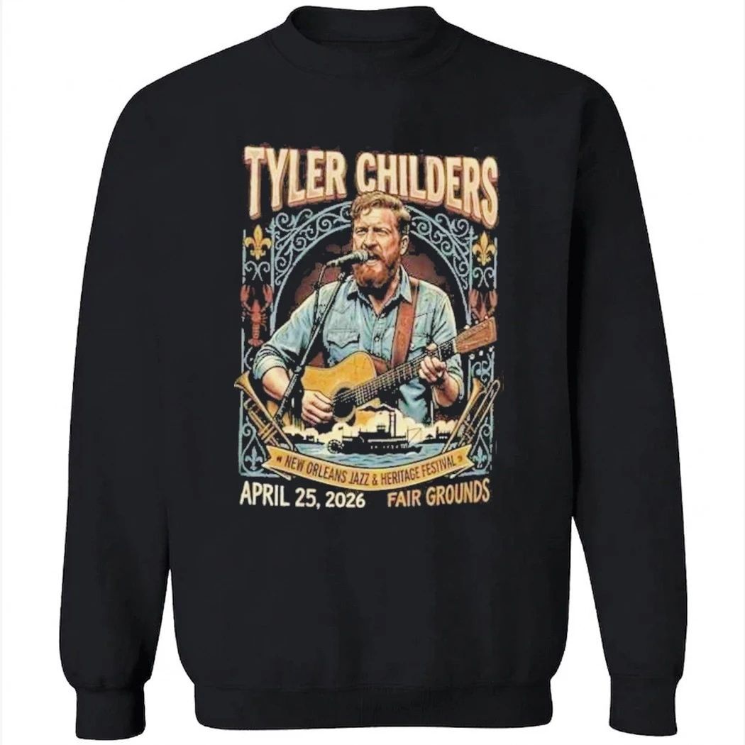 Tyler Childers New Orleans Jazz And Heritage Festival April 25 2026 Fair Grounds Retro Americana Shirt