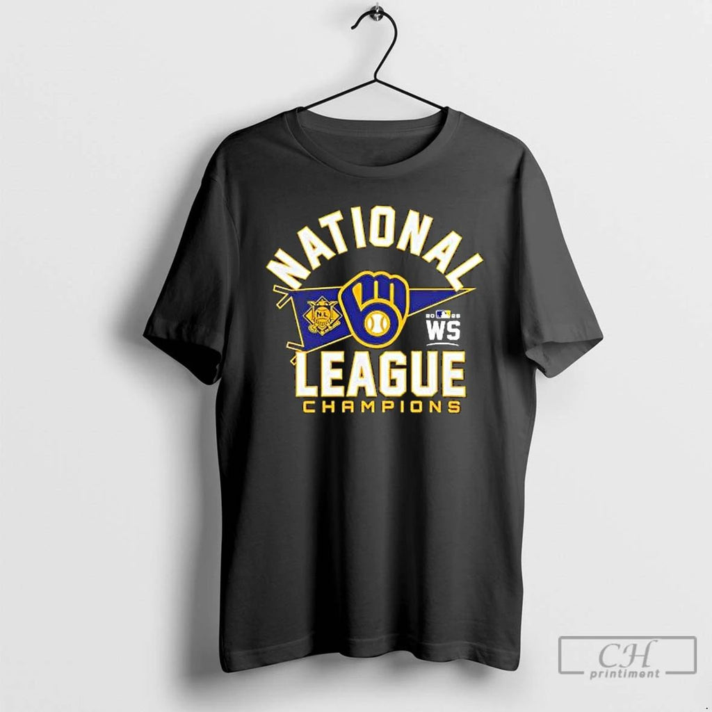 Classic Milwaukee Brewers Baseball 2025 Alcs Postseason Champions Flag T Shirts