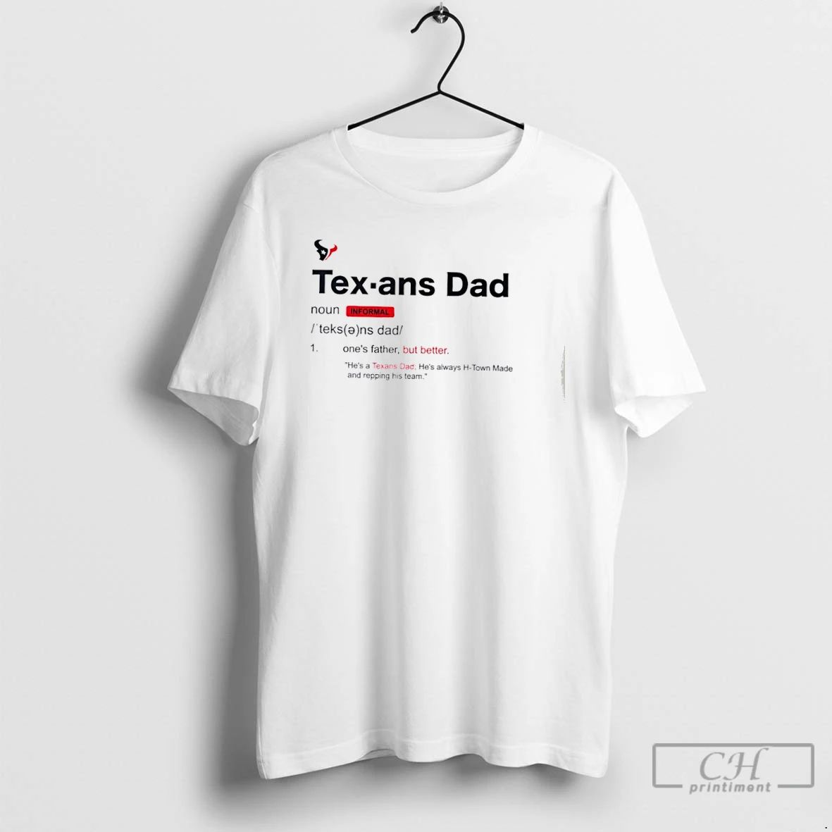 Premium Houston Texans Dad Definition T Shirts