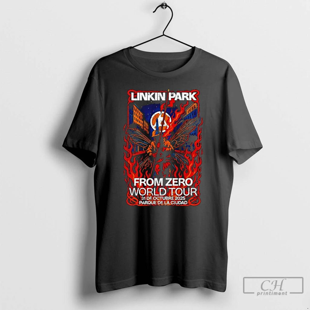 Classic Linkin Park From Zero Oct 31 2025 Parque De La Ciudad Concert T Shirts