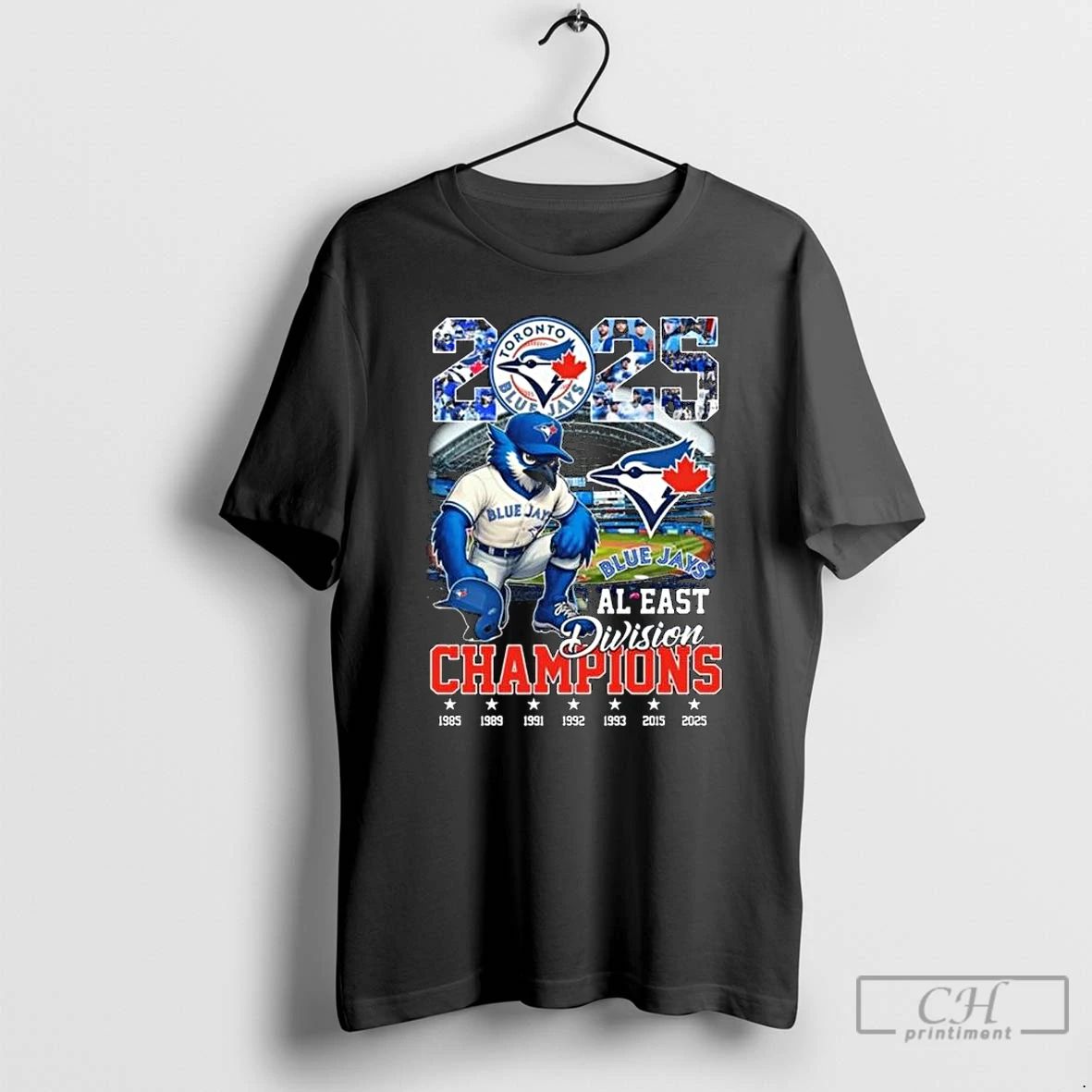 Classic 2025 Toronto Blue Jays Mascot Al East Division Champions Long Sleve T Shirts