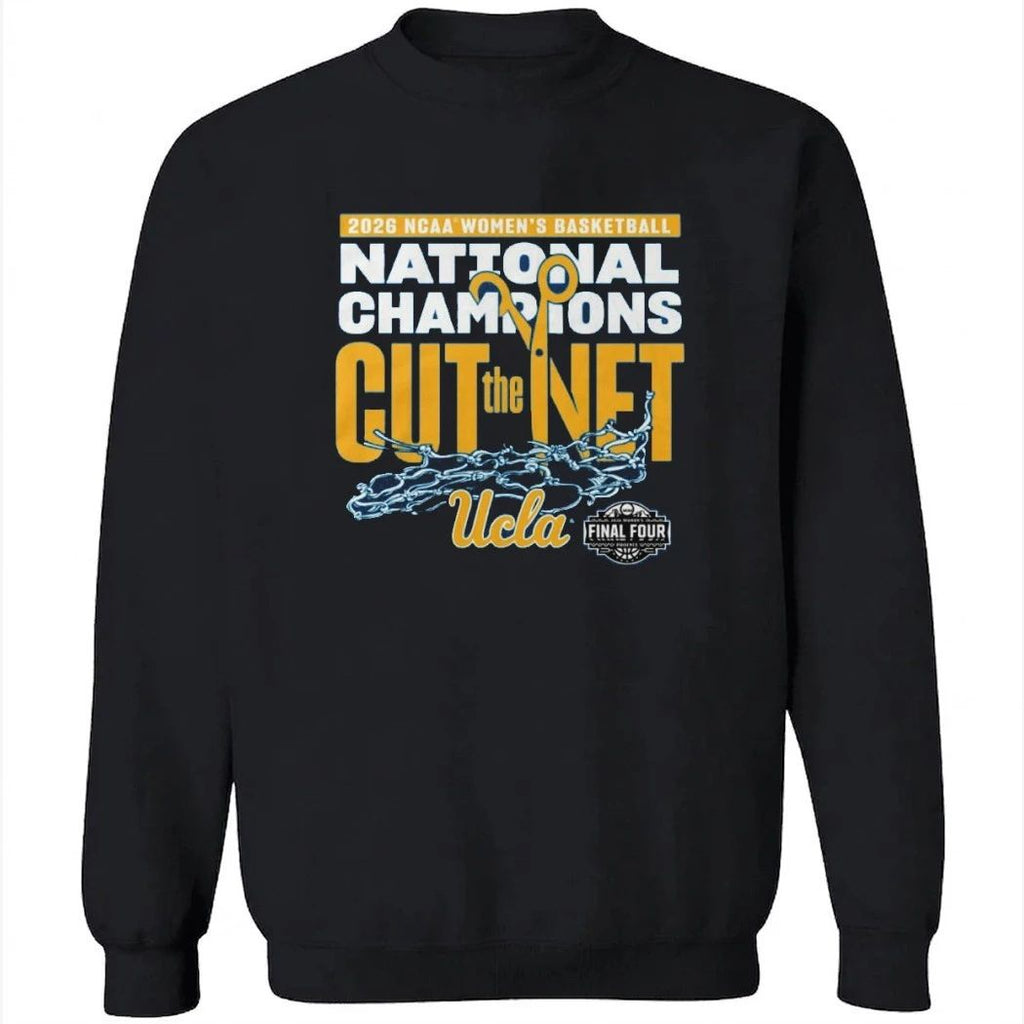 UCLA Bruins 2026 NCAA Women’s Basketball National Champions Cut The Net Final Four Shirt