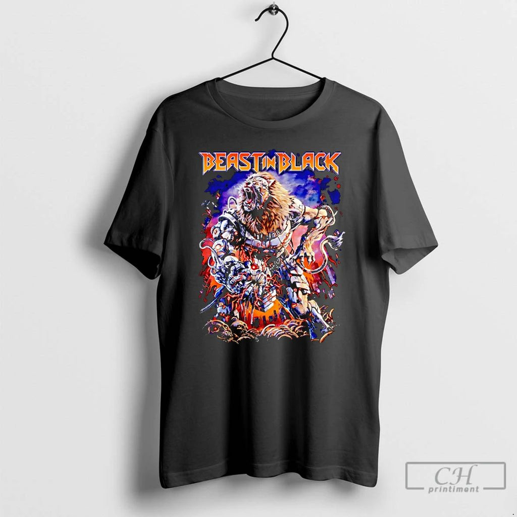 Classic Heavy Metal Beast In Black T Shirts