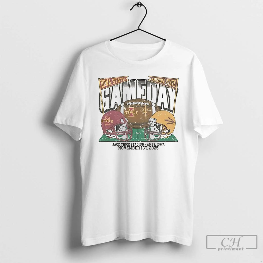 Premium Iowa State Cyclones Vs Arizona State Sun Devils November 2025 Gameday T Shirts