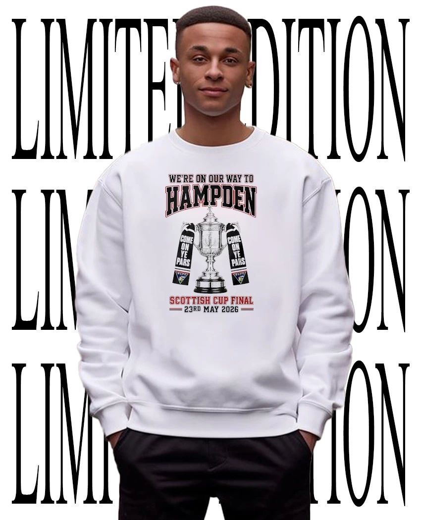 We’re on our way to Hampden Scottish Cup Final May 23 2026 shirt