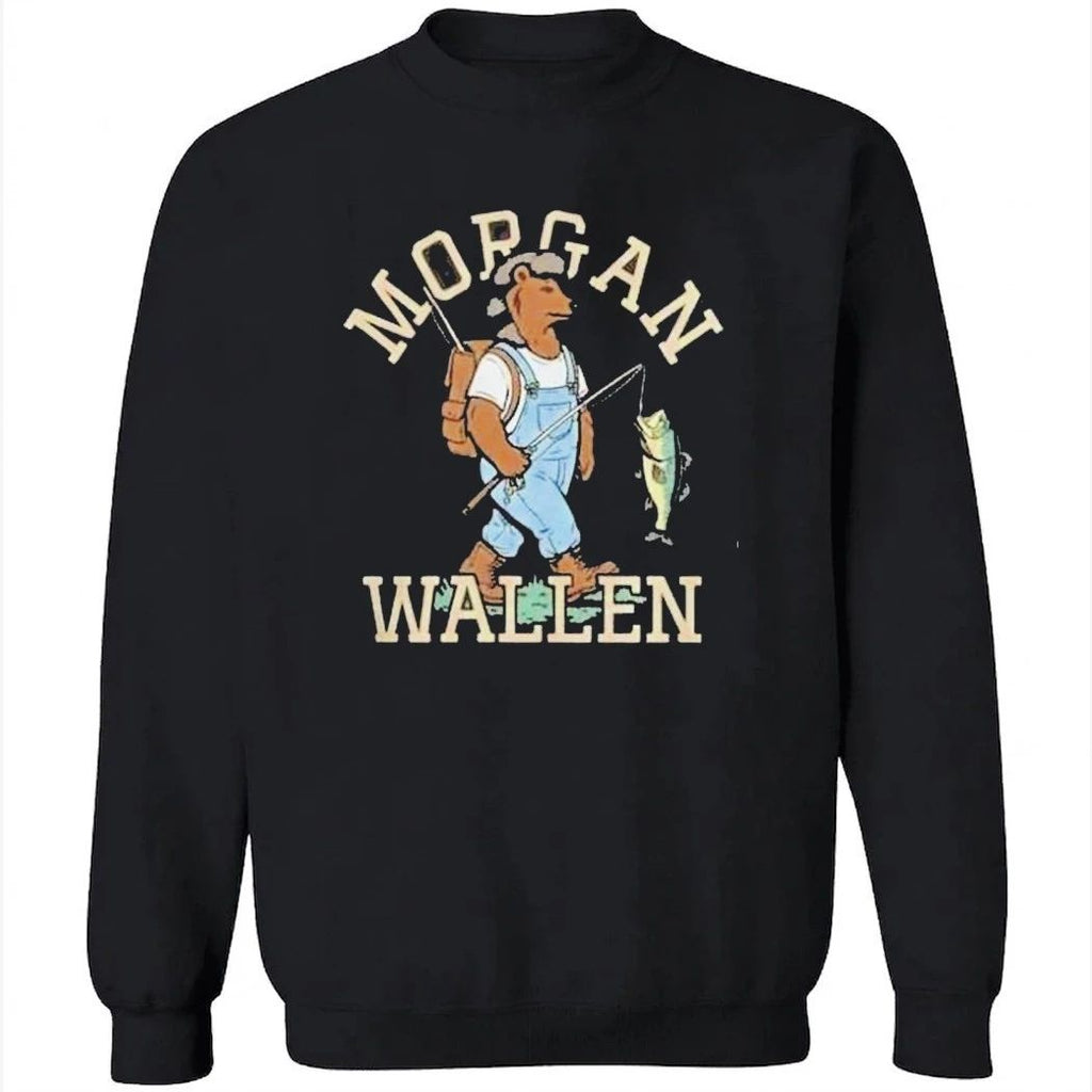 Morgan Wallen 2026 Still The Problem Tour Bear Fishing Shirt