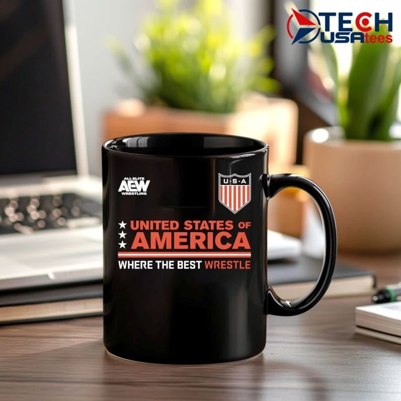 AEW Tournament Soccer United States of America where the best wrestle shirt