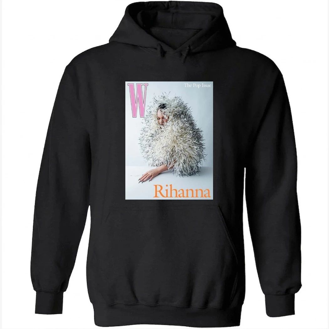 The Pop Issue Rihanna Graces The Cover Of W Magazines Poster Shirt