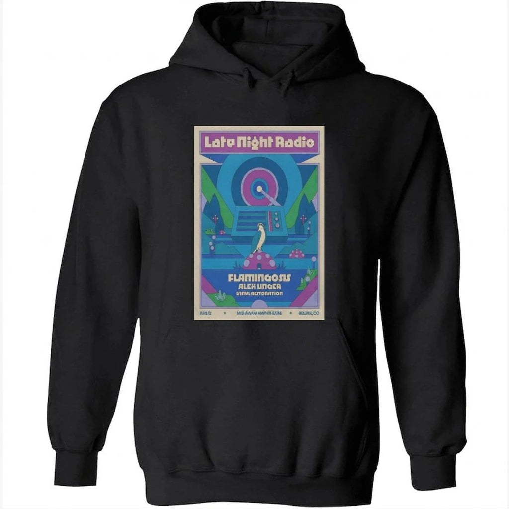 Late Night Radio Mishawaka Amphitheatre Bellvue CO June 12 2026 Poster Shirt