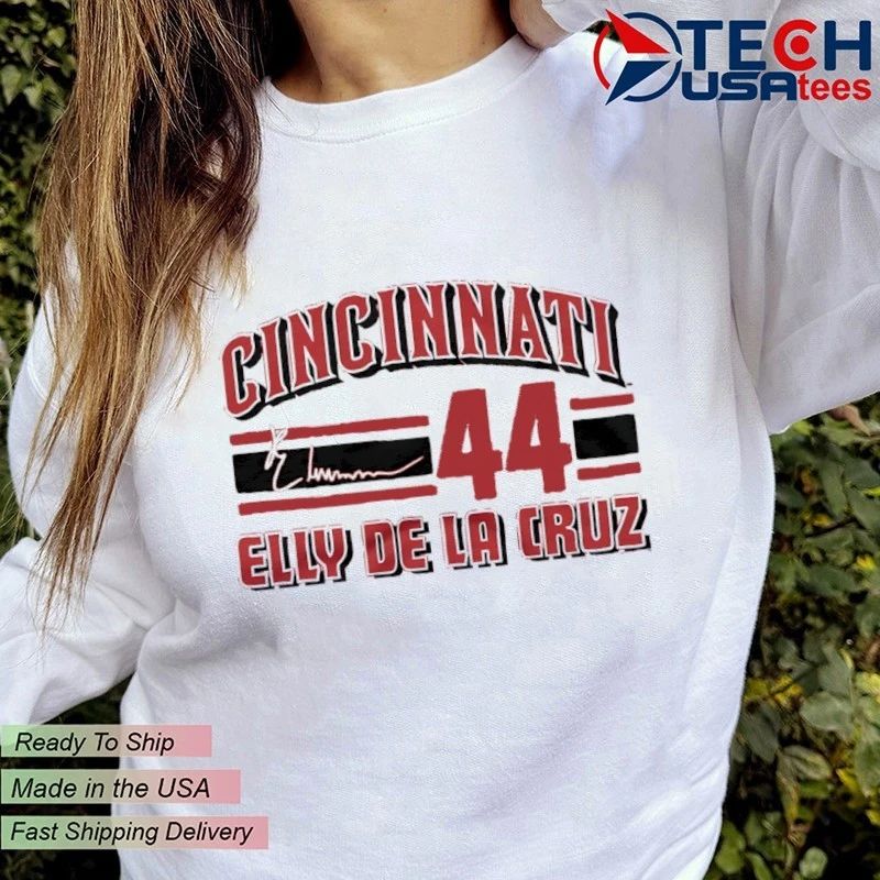 Cincinnati Reds Elly De La Cruz No. 44 signature shirt