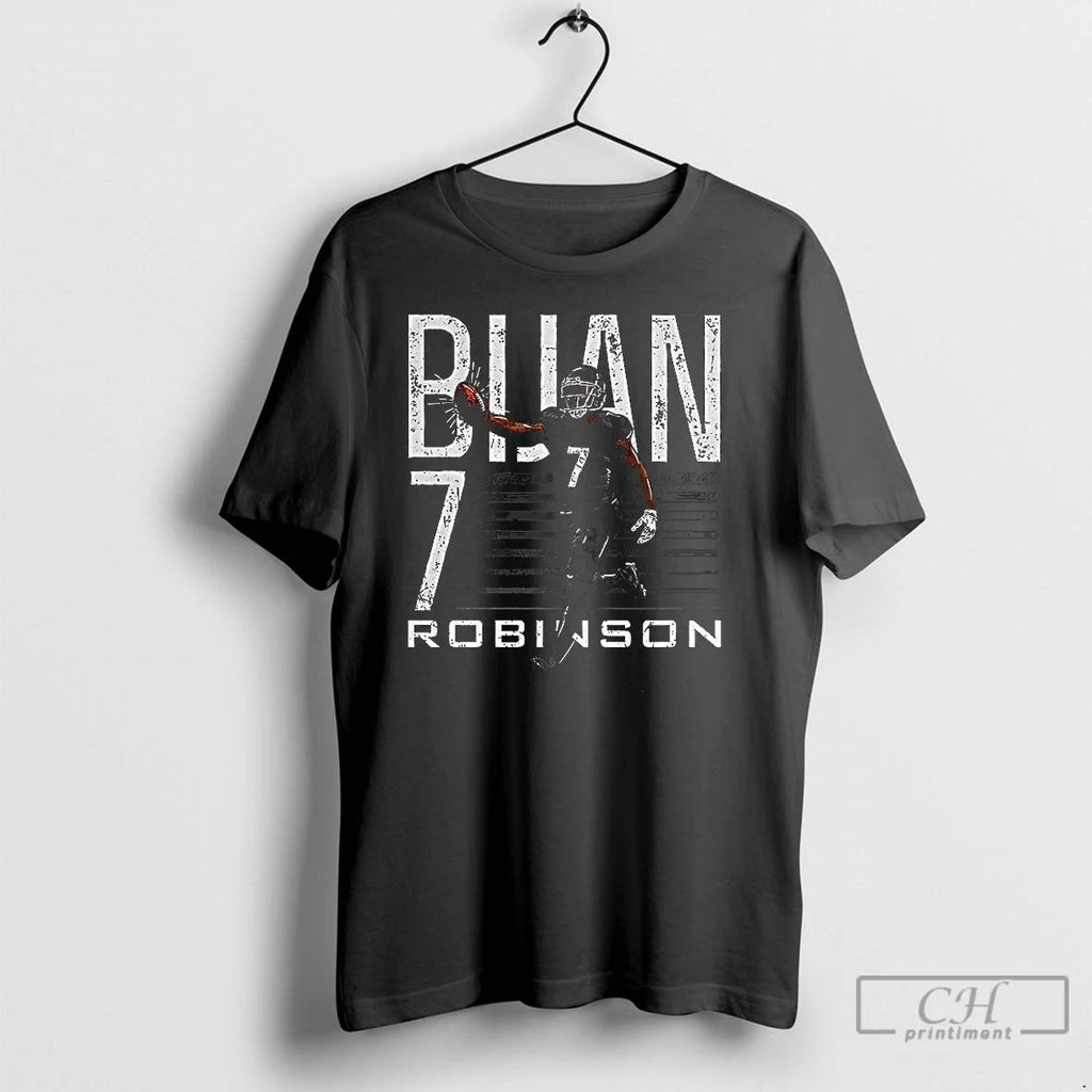 Classic Bijan Robinson Atlanta Falcons Football Grab Number 7 T Shirts