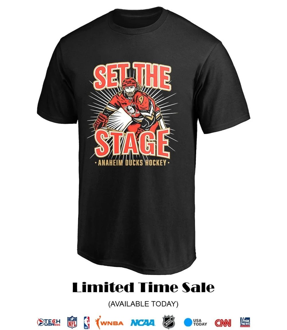 Set the Tage Anaheim Ducks Hockey shirt