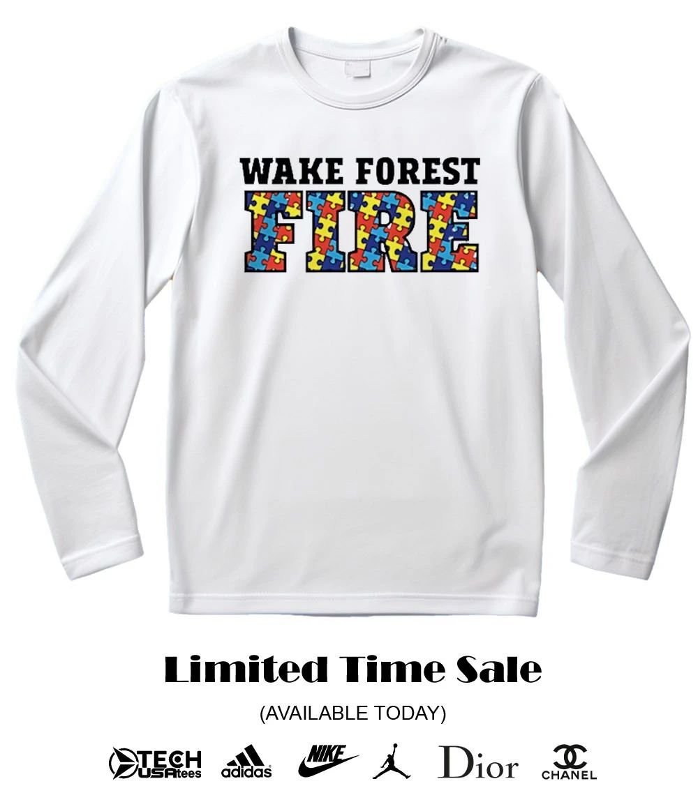 Wake forest fire Fire Department Autism Awareness shirt