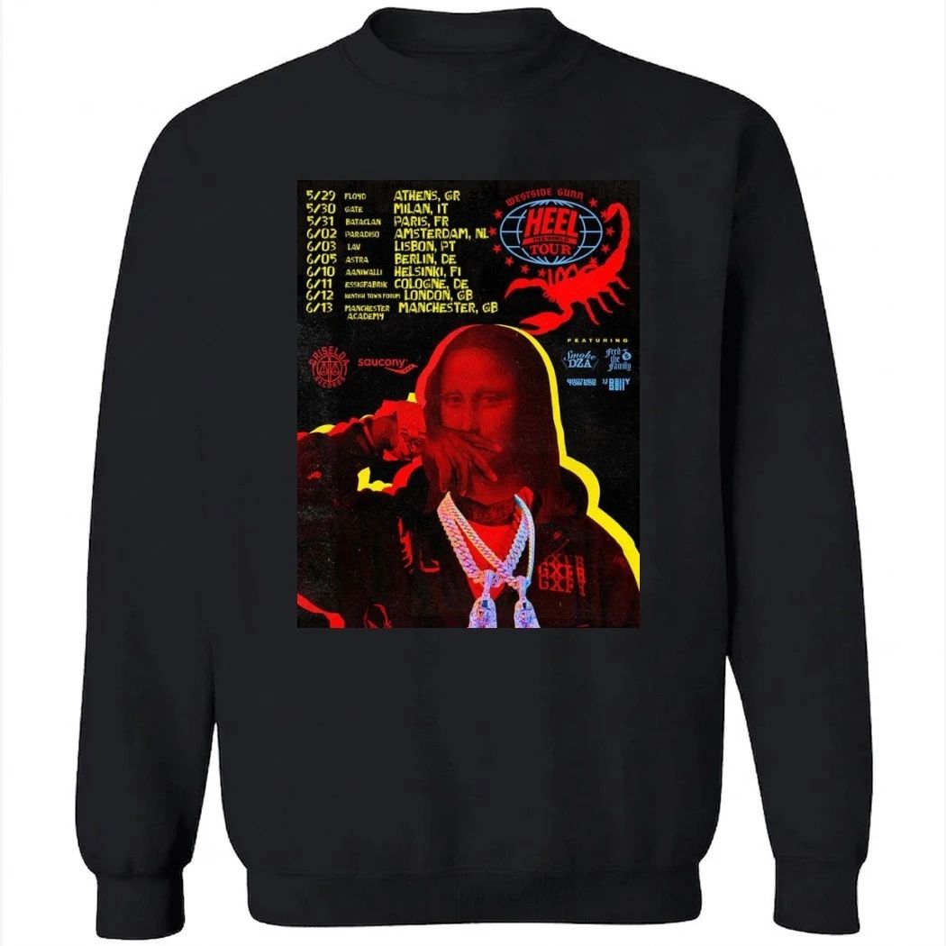 Westside Gunn Heel The World Tour 2026 Europe And UK Shirt