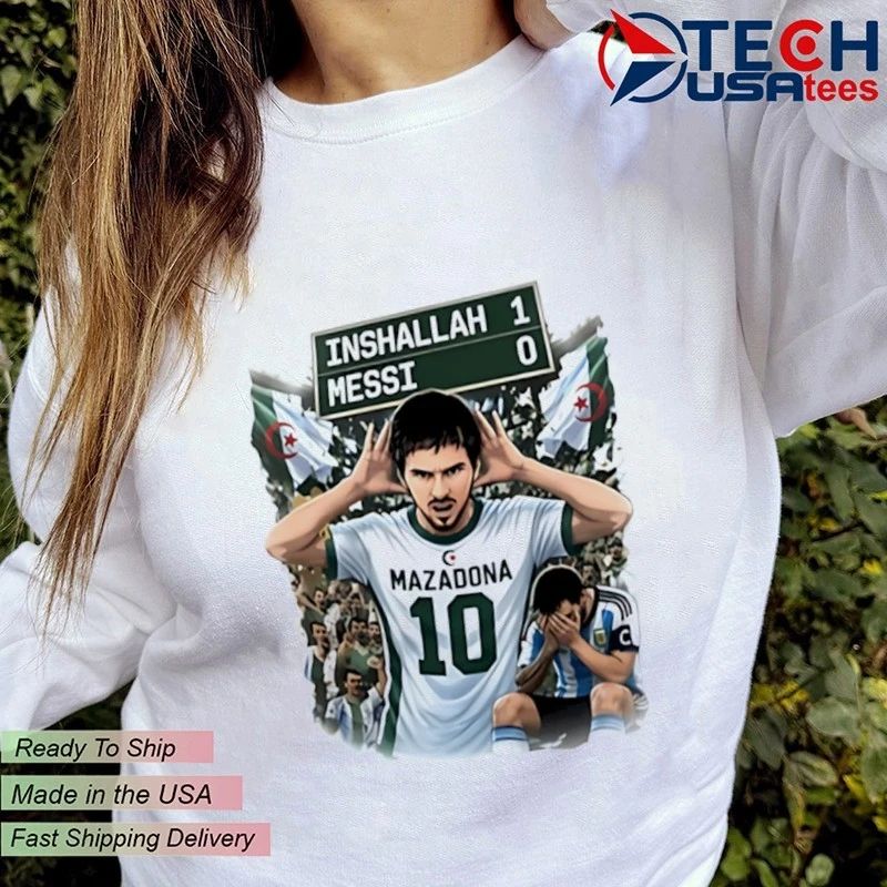 Khoubaib Kouas Messi vs Maza Algeria Argentina shirt