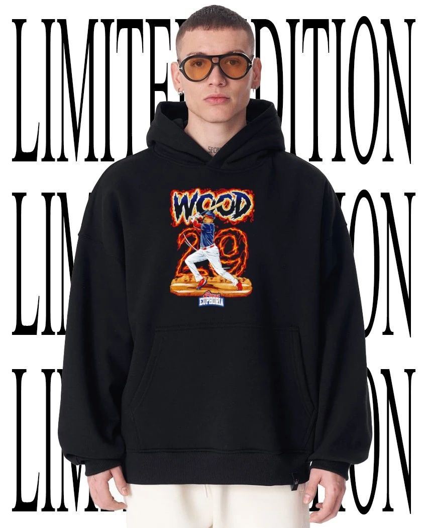 MLB Robert Wood Jr 29 Baseball WOOD caricature shirt
