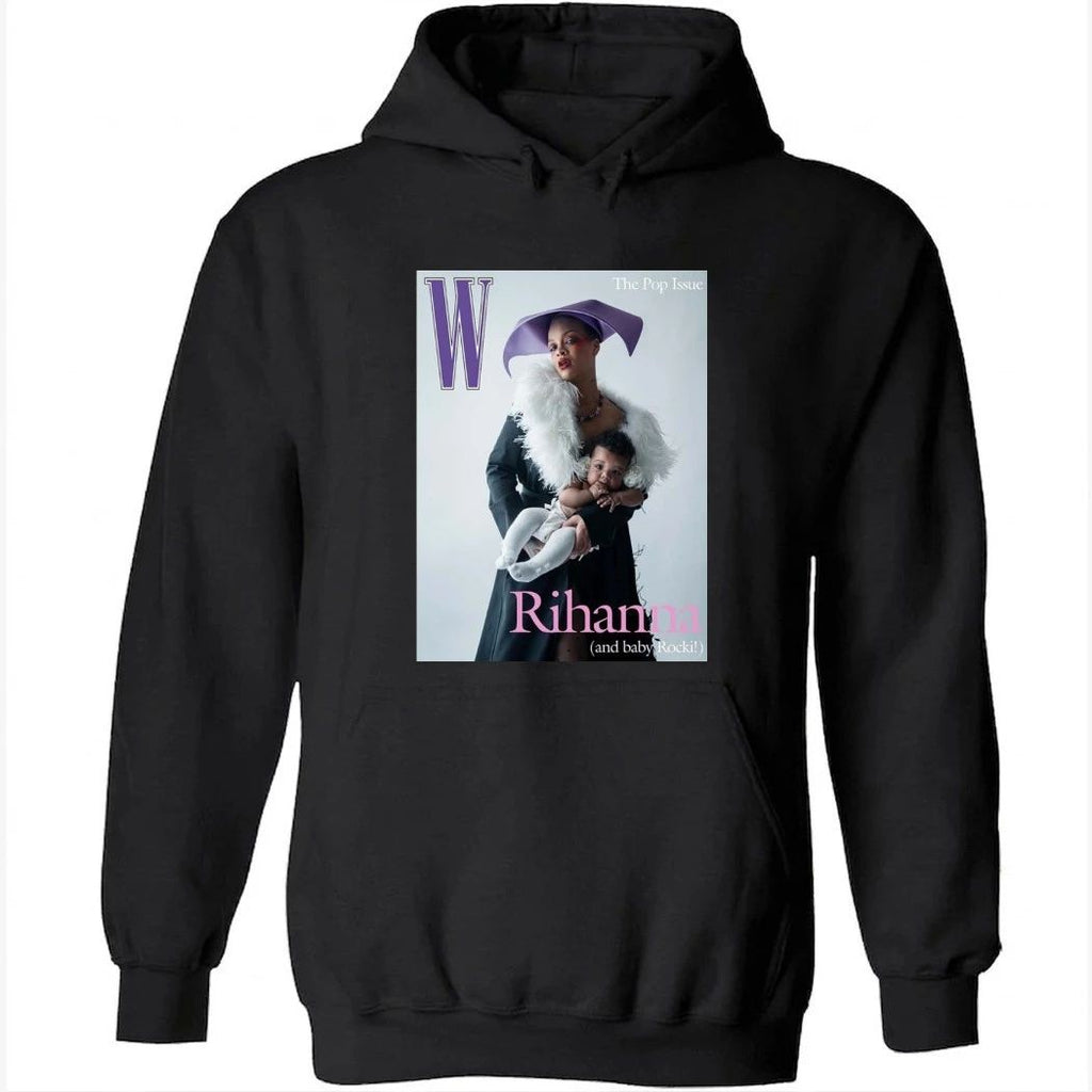 Rihanna And Her Daughter Rocki On The Cover Of W Magazine Poster Shirt