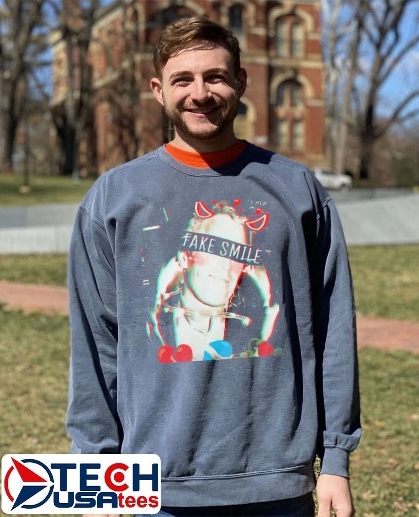 Jeffrey Epstein fake smile meme shirt