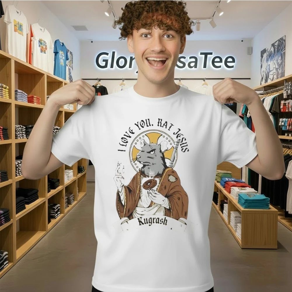 Dropout Shop Rat Jesus T-Shirt