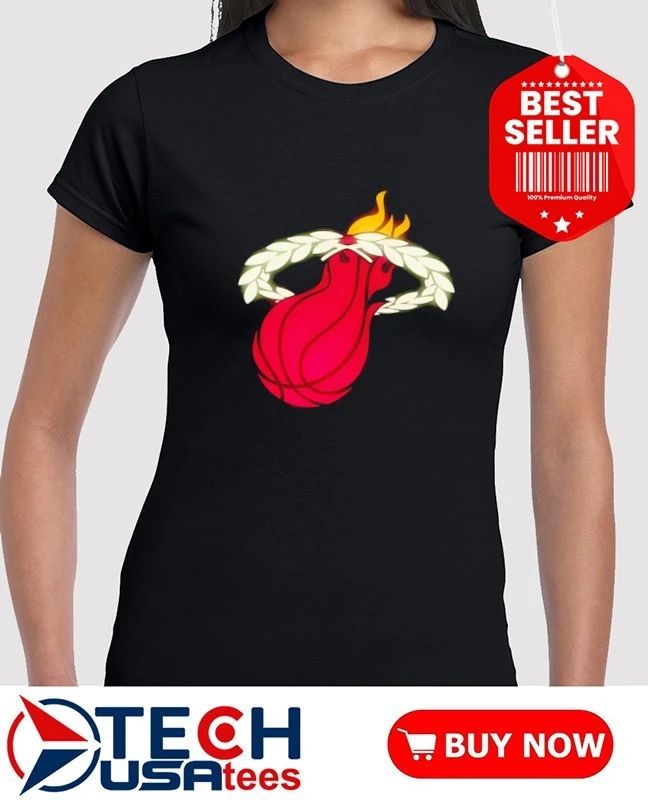 Miami Heat Basketball NBA Wreath logo shirt