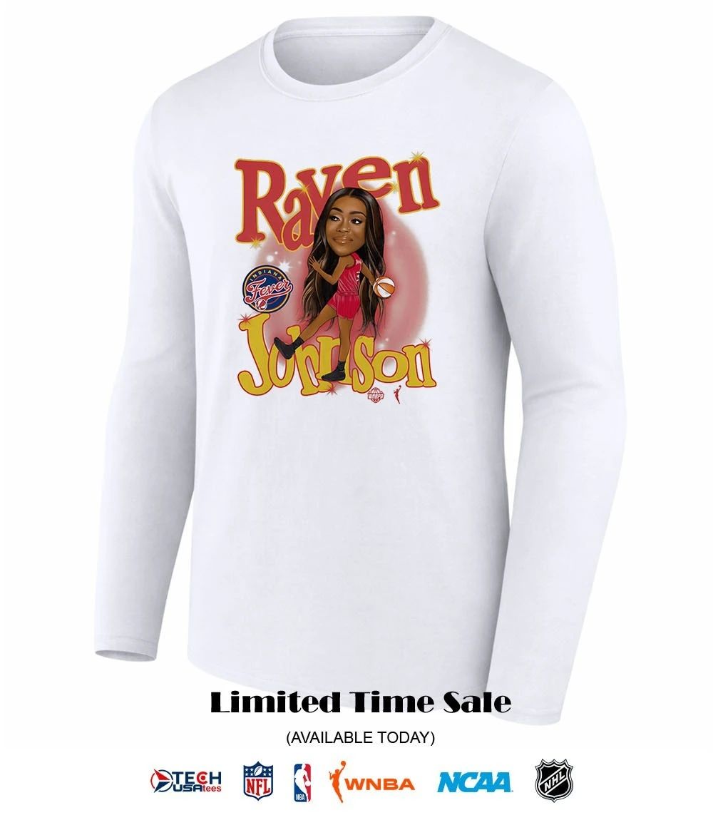 Raven Johnson Draft Indiana Fever 2026 WNBA caricature shirt