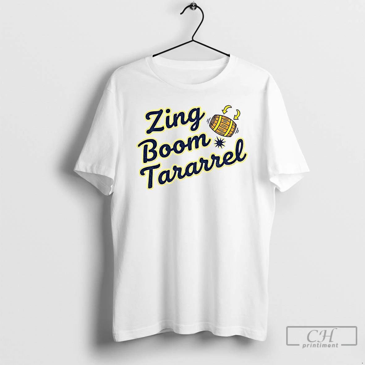 Classic Zing Boom Tararrel Roll Out The Barrel Milwaukee Brewers Mlb T Shirts