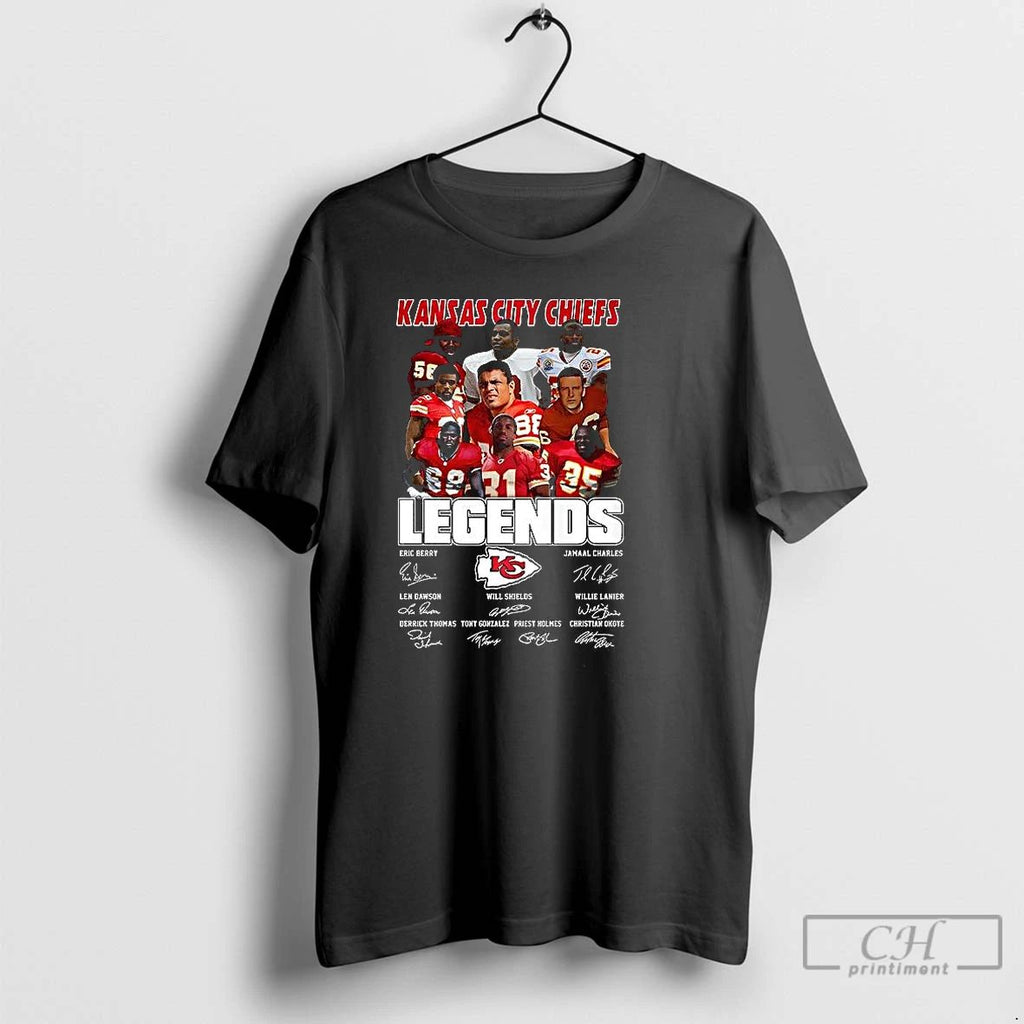 Classic Kansas City Chiefs Legends Vintage Signature T Shirts