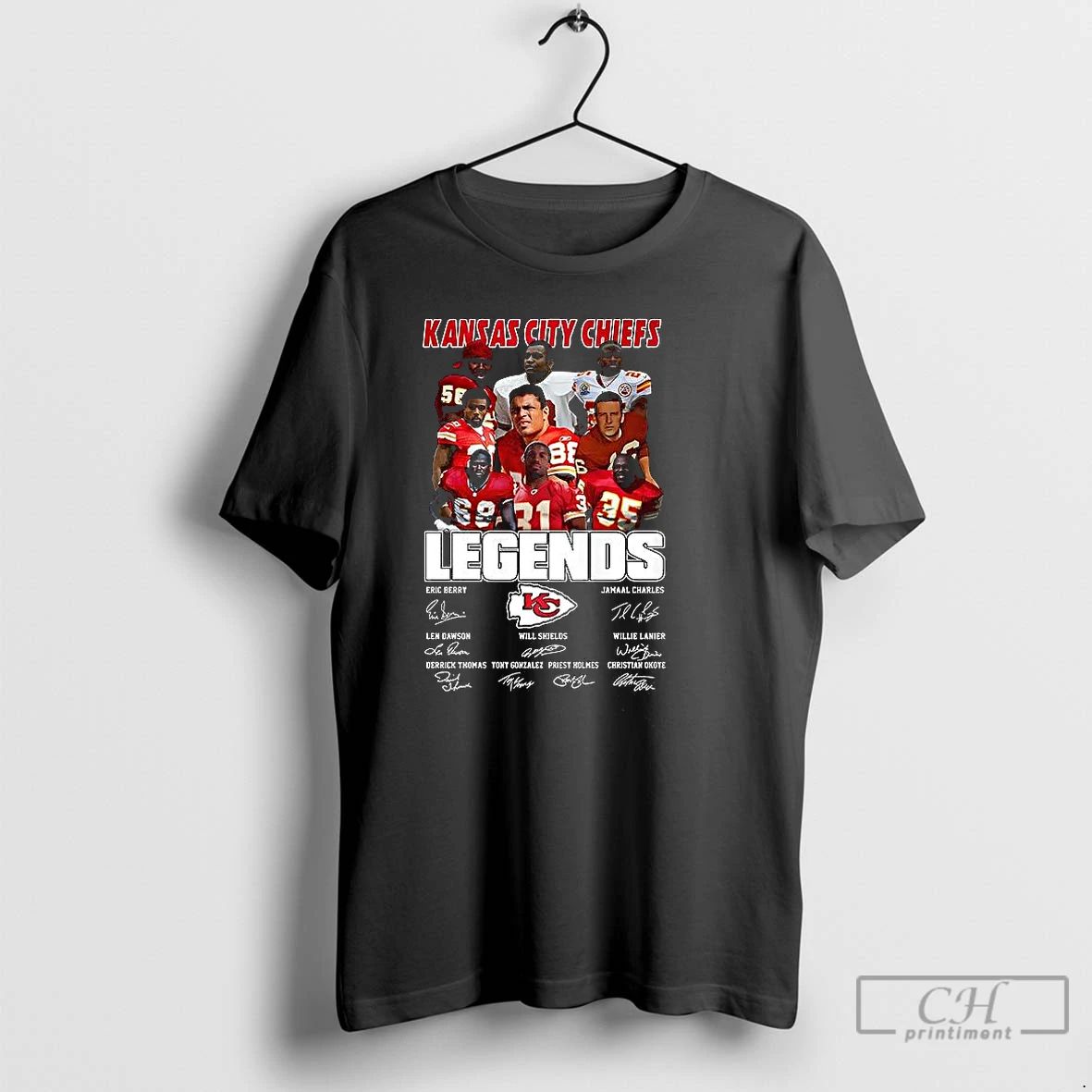 Classic Kansas City Chiefs Legends Vintage Signature T Shirts