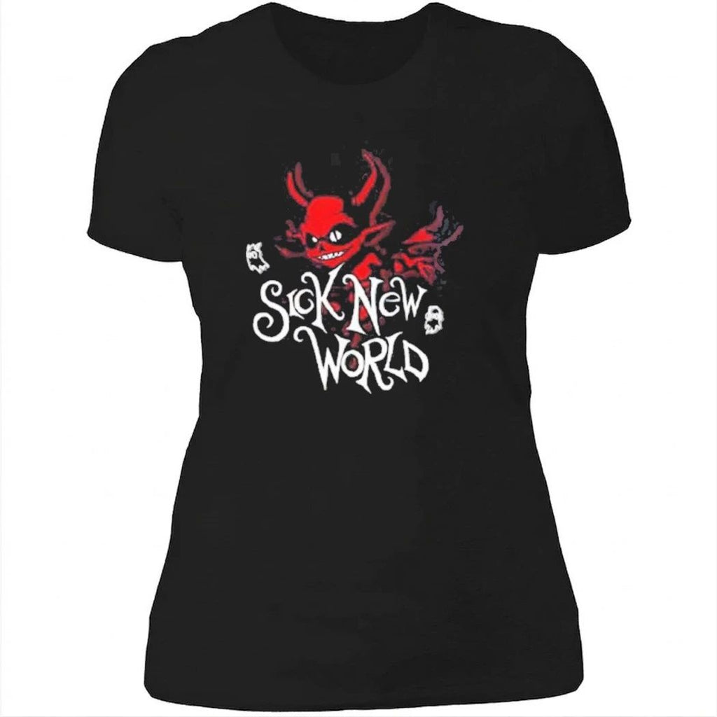 Sick New World 2026 Las Vegas Festival Merch On April 25 2026 Full Lineup Signature Red Devil T-Shirt