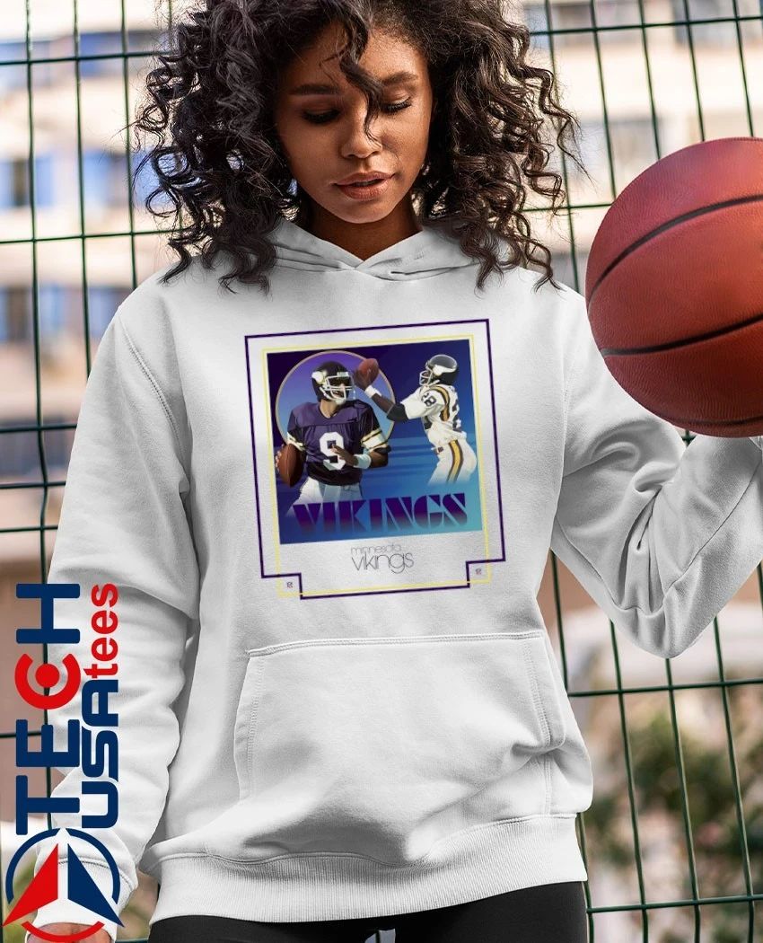 Tommy Kramer and Ahmad Rashad Minnesota Vikings shirt