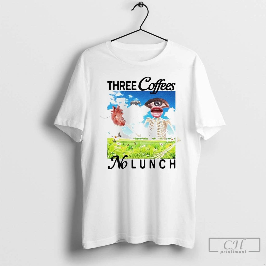 Classic Three Coffees No Lunch T Shirts