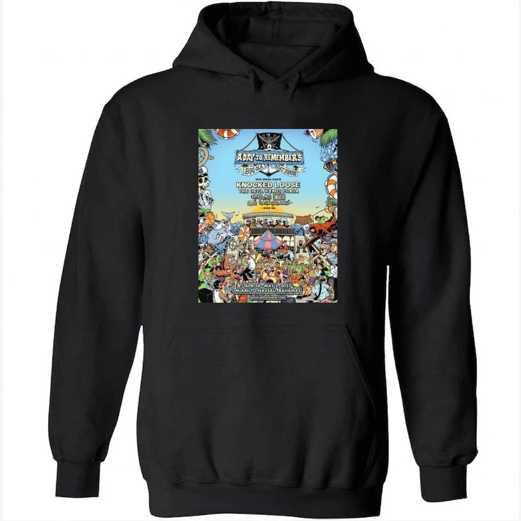 A Day To Remember Big Ole Boat Show 2026 Event Poster With Knocked Loose And The Devil Wears Prada On April 28 May 2 2027 Shirt