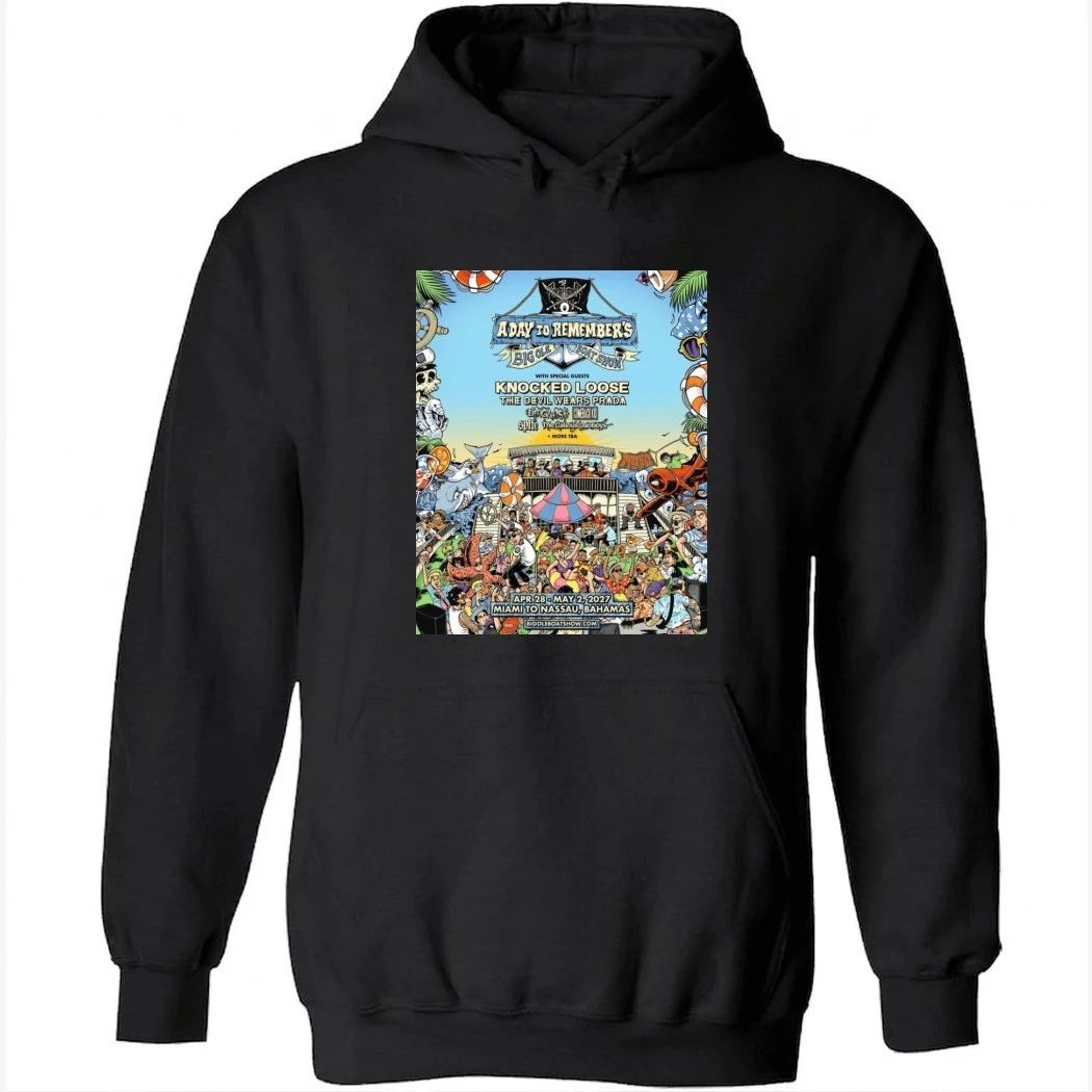 A Day To Remember Big Ole Boat Show 2026 Event Poster With Knocked Loose And The Devil Wears Prada On April 28 May 2 2027 Shirt